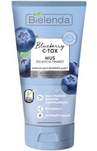 Blueberry C-TOX || Mus do mycia twarzy nawilżająco-rozświetlający