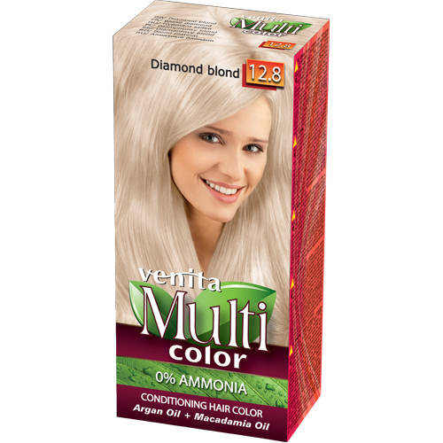 VENITA Farba do włosów bez amoniaku Multi Color - 12.8 Diamond Blond