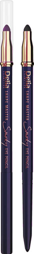 Delia Cosmetics Shape Master Kredka do oczu z gąbką Smoky Eye fioletowa