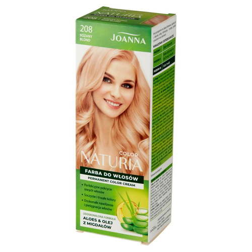 Joanna Naturia Color Farba do włosów nr 208-różany blond  150g