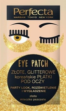 Perfecta Eye Patch Złote Glitterowe Koreańskie Płatki pod oczy -2szt