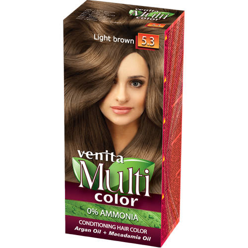 VENITA Farba do włosów bez amoniaku Multi Color - 5.3 Light Brown