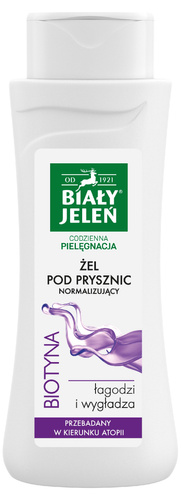 BIAŁY JELEŃ Żel pod prysznic Normalizujący z Biotyną 300 ml - Codzienna Pielęgnacja