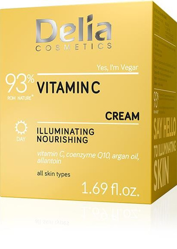 DELIA Krem do twarzy z Witaminą C o działaniu rozświetlającym 50 ml