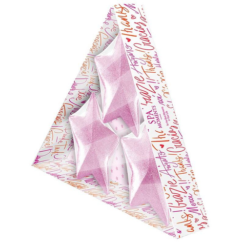 SPA Moments Gwiazdki musujące do kąpieli - Gwiazdki (Malina z Wanilią) 3x50g