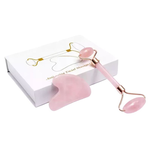 Woow You Zestaw Roller + Kamien Gua Sha Kwarcowy
