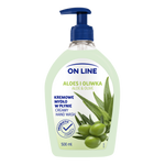 On Line Mydło kremowe w dozowniku Aloes i Oliwka  500ml