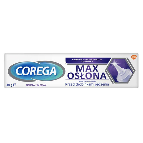 Corega Krem do mocowania protez zębowych - Max Osłona 40g