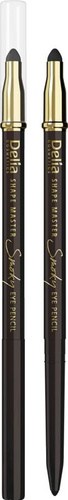Delia Cosmetics Shape Master Kredka do oczu z gąbką Smoky Eye brązowa