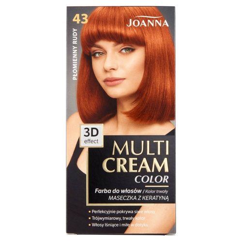 Joanna Multi Cream Color Farba nr 43 Płomienny Rudy