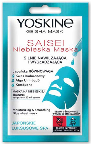 Yoskine Geisha Mask - Maseczka Nawilżająca DAX