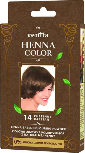 VENITA Henna Color Ziołowa Odżywka koloryzująca - 14 Kasztan