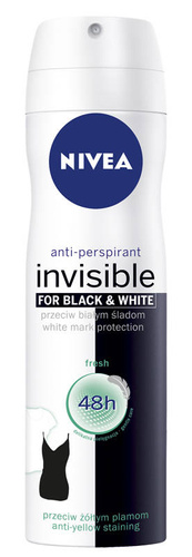 Nivea Dezodorant INVISIBLE FRESH spray damski  150ml