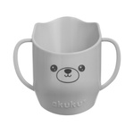 AKUKU Kubek do nauki picia dla dzieci - szary, 150 ml