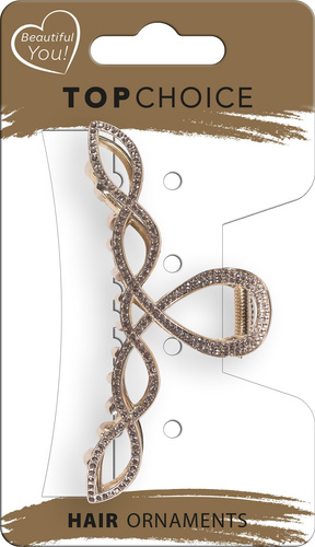 Top Choice Klamra do Włosów L - Złota