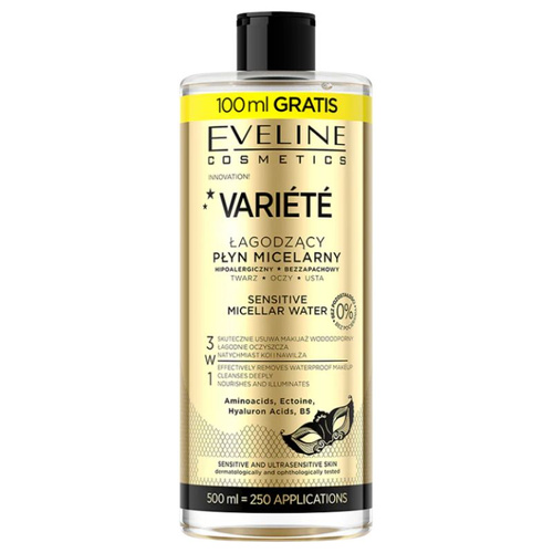 EVELINE VARIETE Płyn micelarny łagodzący 500 ml