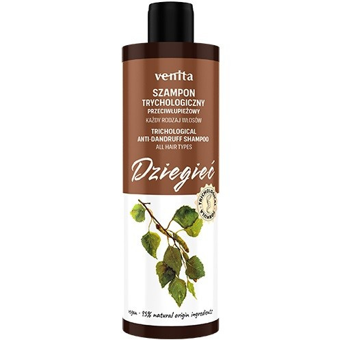 Venita Szampon Trychologiczny Dziegieć 300 ml - Włosy z Tendencją do Łupieżu