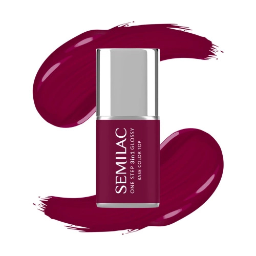 Semilac One Step Glossy Lakier S775 Plum Wine 7ml