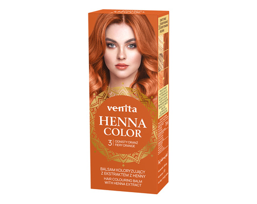 VENITA Henna Color Balsam koloryzujący z ekstraktem z Henny - 3 Ognisty Oranż