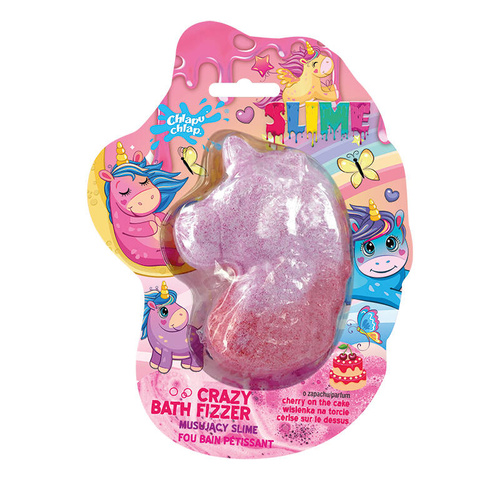 CHLAPU CHLAP Musujący Slime do kąpieli JEDNOROŻEC - zapach wiśni