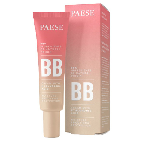 PAESE Krem Koloryzujący BB z Kwasem Hialuronowym 03W Natural 30ml