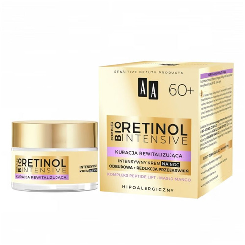 AA RETINOL INTENSIVE 60+ Kuracja rewitalizująca intensywny krem na noc 50 ml