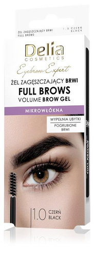 DELIA Eyebrow Expert Żel do brwi Full Brow 1.0 czerń 7 ml
