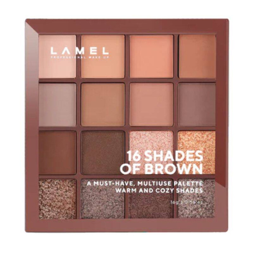 LAMEL Shades of Brown Paleta cieni do powiek No. 16-3