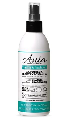 BARWA Płyn antyelektrostatyczny Ania - Vanilla Patchuli 220 ml