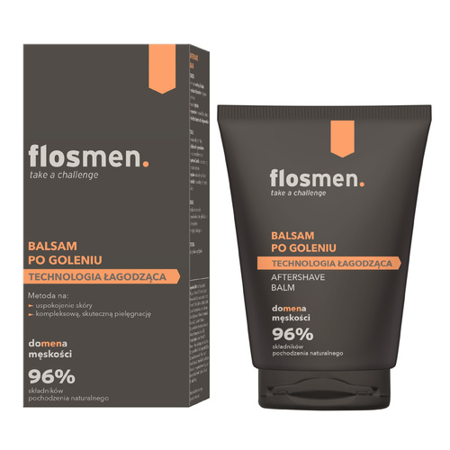 FLOSMEN Balsam po goleniu 100 ml - łagodzący i nawilżający