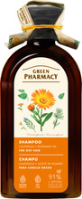 Szampon do włosów przetłuszczających się z nagietkiem i olejem rozmarynowym - GREEN PHARMACY, 350 ml