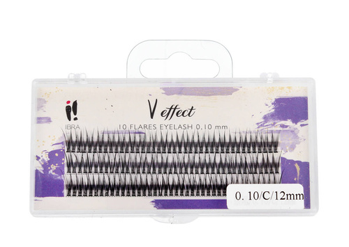 IBRA Kępki rzęs V EFFECT - 0.10/C/12mm