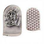 Rękawica kąpielowa dwustronna - kremowa