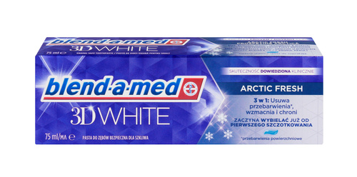 Blend-a-med 3D White Extreme Arctic Fresh Pasta wybielająca do zębów 75 ml