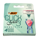 Bic System Wkłady do maszynki Click Soleil 3 Sensitive-4szt