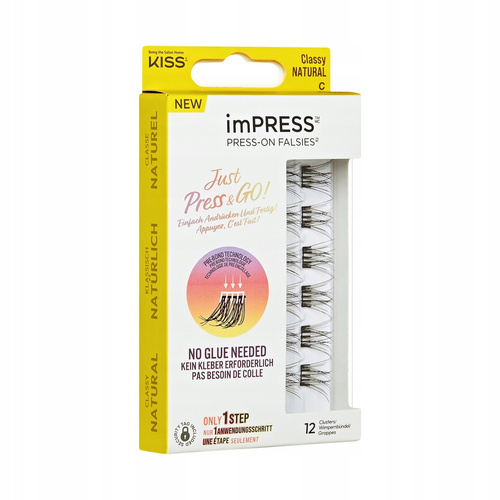 KISS Sztuczne rzęsy samoprzylepne Press-On Falsies Eyelash Clusters Minipack, Natural, Classy