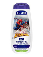 On Line Żel pod prysznic 3w1 dla dzieci Spiderman - Apple  400ml