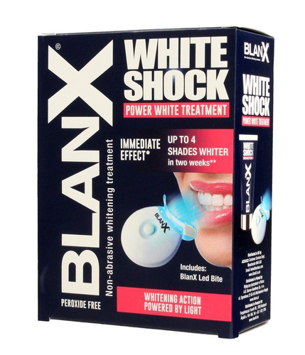 Blanx White Shock Intensywny System wybielający zęby (pasta 50ml+lampka led)