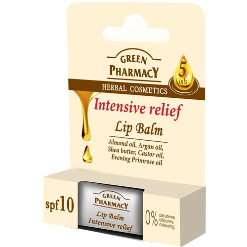 Green Pharmacy Lip Balm Balsam do ust Intensive Relief  1szt