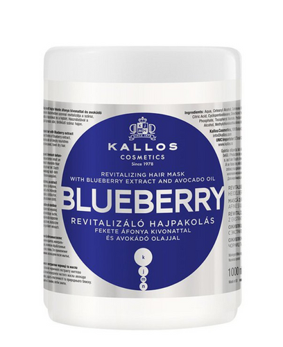 KALLOS KJMN Maska do włosów Blueberry 1000 ml