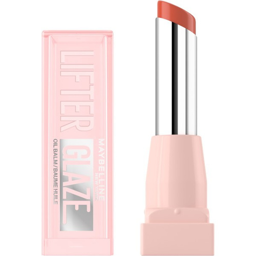 MAYBELLINE Lifter Glaze Pomadka - nawilżający balsam olejkowy do ust, 006 Caramel Glow, 2,8 g