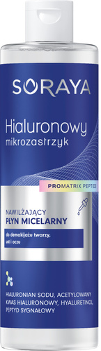SORAYA Hialuronowy mikrozastrzyk Nawilżający płyn micelarny 400 ml