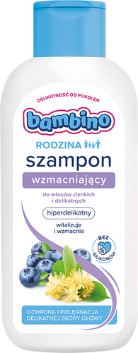 Bambino Rodzina Szampon wzmacniający do włosów cienkich i delikatnych 400ml