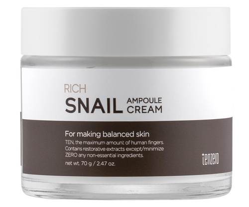 TenZero Krem Odżywczy Ampułka do Twarzy Ślimak 70 g