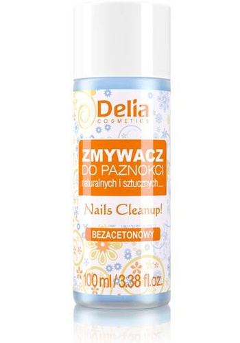 Delia Cosmetics Zmywacz do paznokci naturalnych i sztucznych bez acetonu  100ml