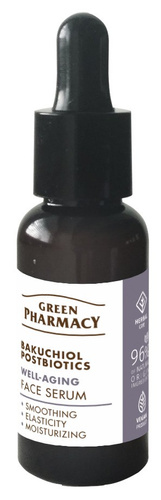 Green Pharmacy Serum Przeciwstarzeniowe z Bakuchiolem i Postbiotykami 30 ml