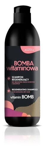 Joanna Bomba Witaminowa Szampon Regenerujący do Włosów Zniszczonych i Suchych 500 ml