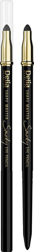 Delia Cosmetics Shape Master Kredka do oczu z gąbką Smoky Eye czarna