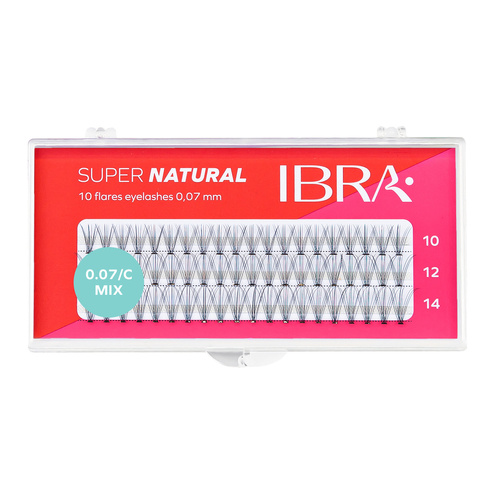 IBRA KĘPKI RZĘS NATURALS SKRĘT C 0.07 MIX8,10,12m&