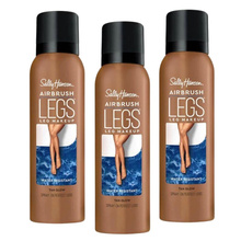 Zestaw 3x Airbrush Legs Water Resistant Spray Tan Glow – Jedwabisty, wodoodporny spray do nóg z efektem rajstop